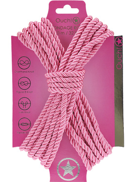 Ouch!: Polyester Bondage Rope, 10m, rosa