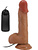 Beautiful Catoblepas: Slide-Skin Vibrating Dildo, 21 cm, mörk