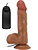 Beautiful Bahamut: Slide-Skin Vibrating Dildo, 22 cm, mörk