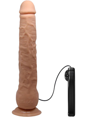 Beautiful Dick: Realistisk Dildovibrator med Sugpropp, 28 cm, ljus
