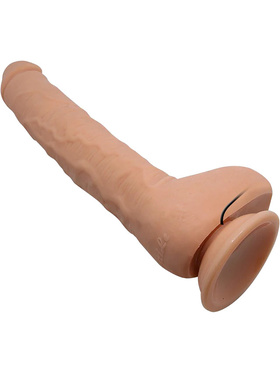 Beautiful Dick: Realistisk Dildovibrator med Sugpropp, 28 cm, ljus