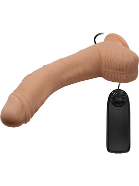 Beautiful Alex: Realistisk Dildovibrator med Sugpropp, 28 cm, ljus