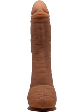 Beautiful Alex: Realistisk Dildo med Sugpropp, 28 cm, mörk