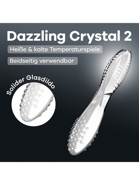 Satisfyer: Dazzling Crystal 2, Glass Dildo, transparent