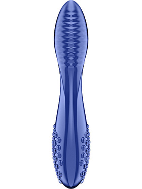 Satisfyer: Dazzling Crystal 2, Glass Dildo, blå