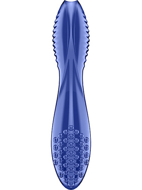 Satisfyer: Dazzling Crystal 2, Glass Dildo, blå