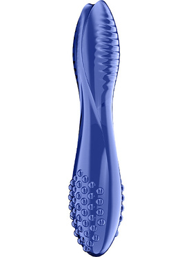 Satisfyer: Dazzling Crystal 2, Glass Dildo, blå