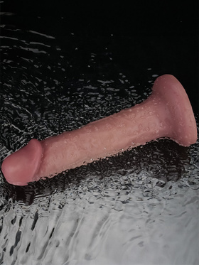 LoveToy: Vibrating Dual Density Power Cock, 20 cm