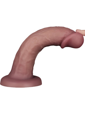 LoveToy: Vibrating Dual Density Power Cock, 20 cm