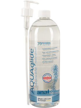 JoyDivision Aquaglide Anal: Vattenbaserat Analglidmedel, 1000 ml