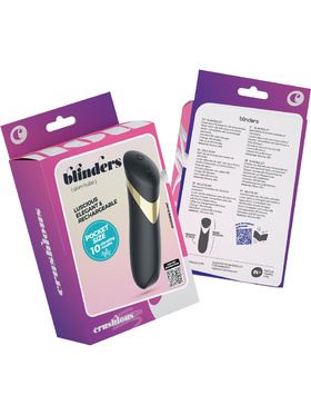Crushious: Blinders, Rechargeable Vibrating Bullet, svart