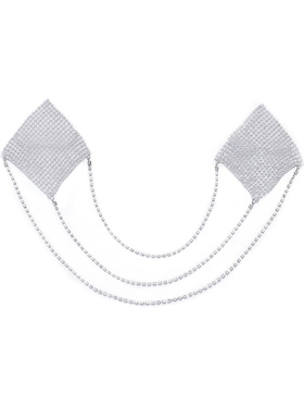 Cottelli Accessories: Nipple Stickers Square, silver