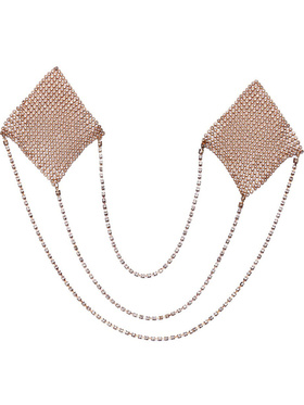 Cottelli Accessories: Nipple Stickers Square, guld