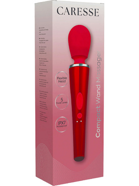 Caresse: Compact Wand Massager, röd