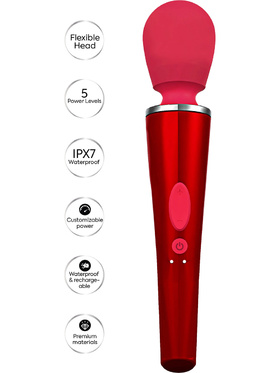 Caresse: Compact Wand Massager, röd