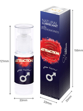 Attraction: Natural Lube with Pheromones for Him, 50 ml
