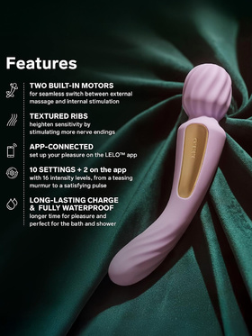 LELO: Switch, Double-Ended Wand Vibrator, rosa