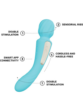 LELO: Switch, Double-Ended Wand Vibrator, turkos