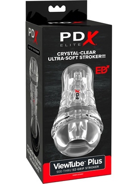 Pipedream PDX Elite: ViewTube Plus, See-Thru EZ-Grip Stroker