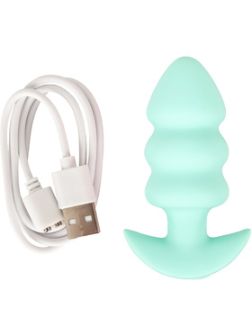Cuties: Rippled Vibrating Mini Butt Plug