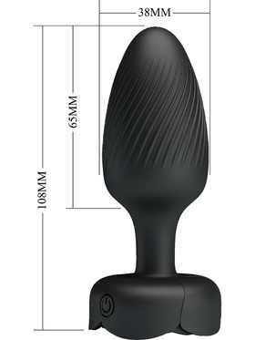 Pretty Love: Varian 2, Vibrating Butt Plug with Color LED