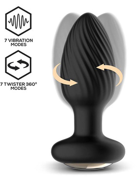 IntoYou: Drago, Twister Vibrating Anal Plug with Remote