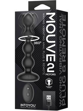 IntoYou: Mouve, Waving Vibrating Anal Plug with Remote