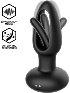 IntoYou: Sasha, Remote Vibrating Anal Plug with Flipping Tongue