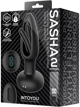 IntoYou: Sasha, Remote Vibrating Anal Plug with Flipping Tongue