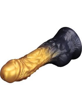 LoveToy: Aerosx, Dual Density Inflatable Dildo, 19 cm, guld/svart LoveToy: Aerosx, Dual Density Inflatable Dildo, 19 cm, guld/svart