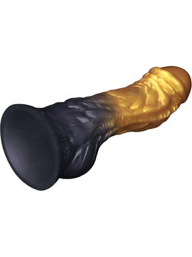 LoveToy: Aerosx, Dual Density Inflatable Dildo, 19 cm, guld/svart LoveToy: Aerosx, Dual Density Inflatable Dildo, 19 cm, guld/svart