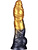 LoveToy: Aerosx, Dual Density Inflatable Dildo, 25 cm, guld/svart