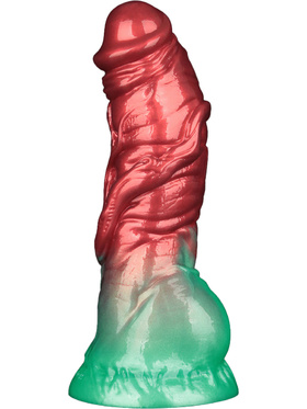 LoveToy: Aerosx, Dual Density Inflatable Dildo, 19 cm, röd/grön LoveToy: Aerosx, Dual Density Inflatable Dildo, 19 cm, röd/grön