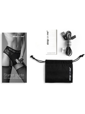 Strap-On-Me: Multi Orgasm Bendable Strap-On Vibrator, M, rosa