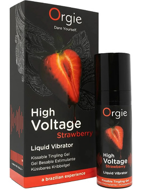 Orgie: High Voltage Strawberry, Kissable Tingling Gel, 15 ml