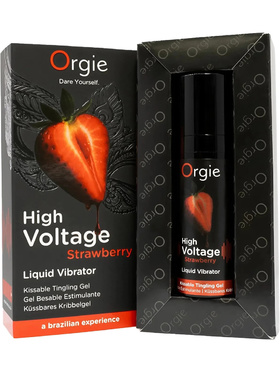 Orgie: High Voltage Strawberry, Kissable Tingling Gel, 15 ml
