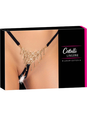 Cottelli Lingerie: Crotchless String with Decoration, One Size