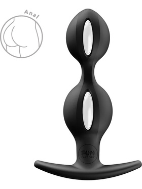 Fun Factory: B Balls Duo, Anal Plug,  svart