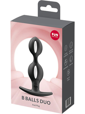 Fun Factory: B Balls Duo, Anal Plug,  svart