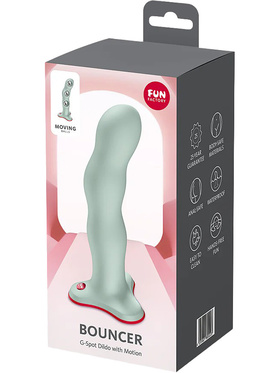 Fun Factory: Bouncer G-Spot Dildo with Motion, 18 cm, grön