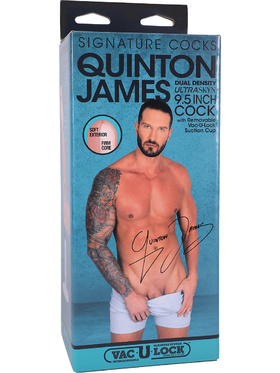 Signature Cocks: Quinton James, Realistic Ultraskyn Dildo, 24 cm