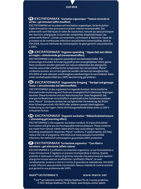 Manix: Excitation Max Kondomer, 12-pack