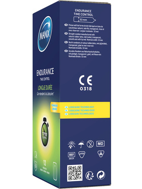 Manix: Eudurance Time Control Kondomer, 12-pack