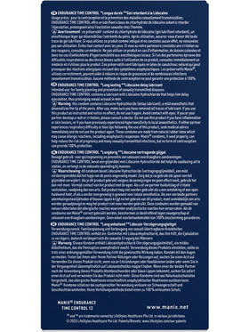 Manix: Eudurance Time Control Kondomer, 12-pack