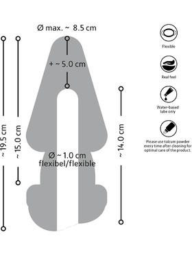 Nature Skin: 2in1 Butt Plug & Extension