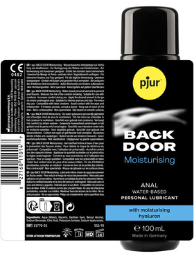Pjur Back Door: Moisturising Vattenbaserat Analglidmedel, 100 ml