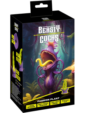 Beasty Cocks: Passion Plant, Creature Dildo with LED, 22 cm
