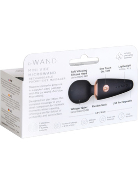 Le Wand: Mini Vibe Microwand, svart