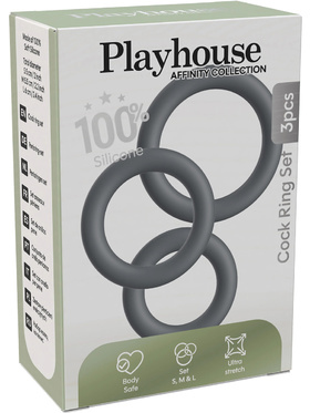 Playhouse: Affinity, Cock Ring Set, 3-pack