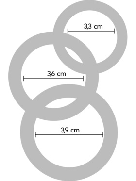 Hidden Desire: Extreme, Stamina Starter C-Rings, 3-pack